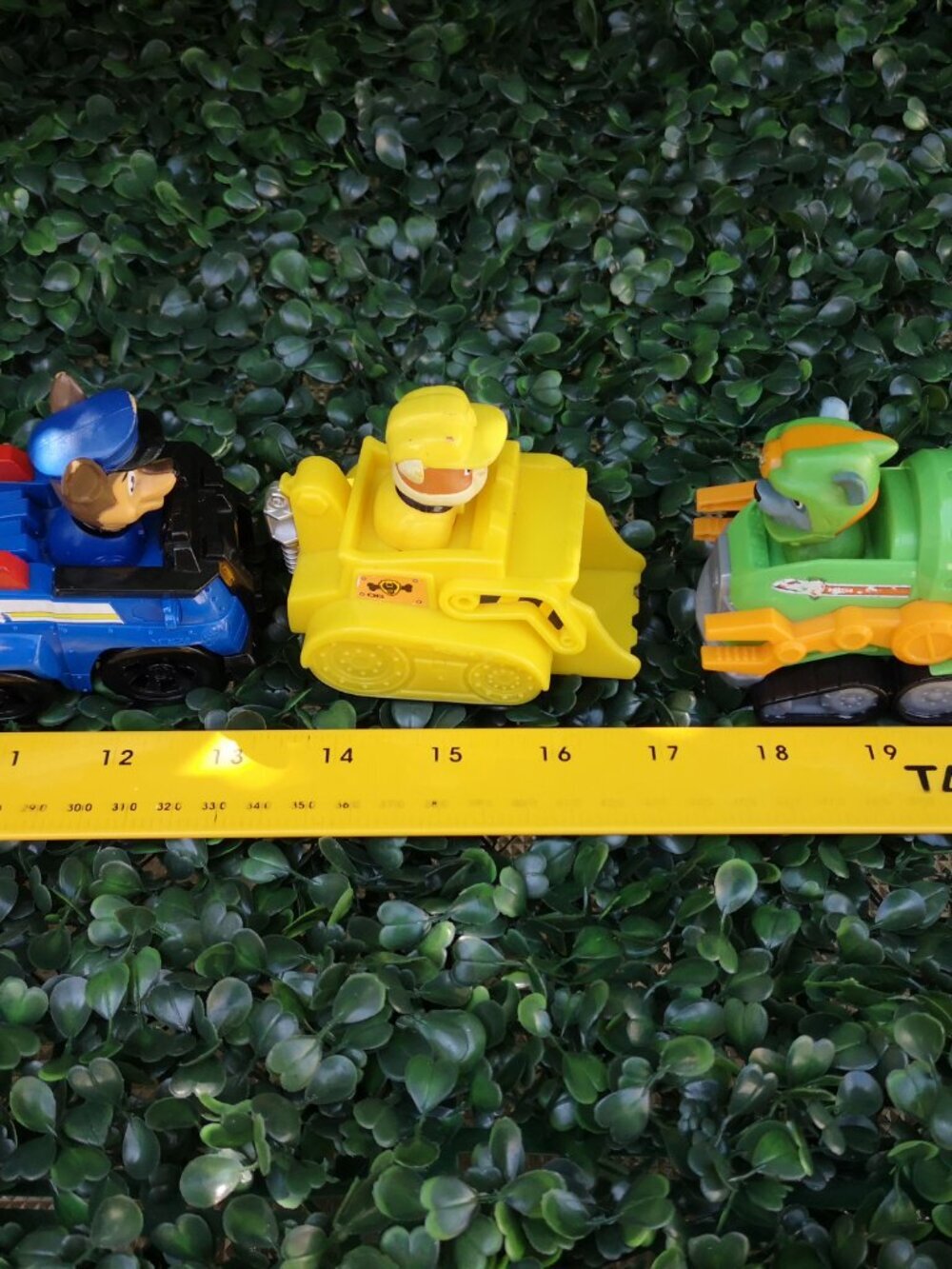 Paw Patrol Collection of 3 Small Vehicles & Figures - Chase Rubble & Rocky